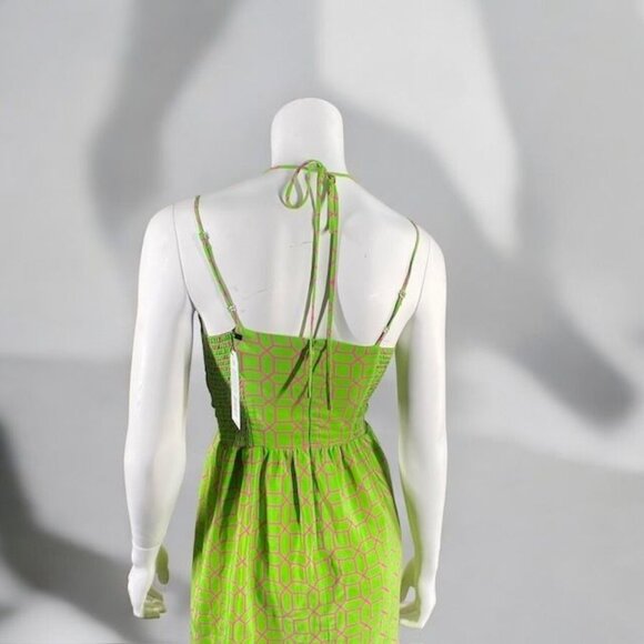 Amanda Uprichard Silk Mini Dress Green Size X- Small - Picture 9 of 16